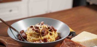 Carbonara alla calabrese, piccantina al punto giusto, spacca!