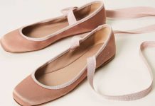 Ballerine in raso rosa