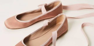 Ballerine in raso rosa